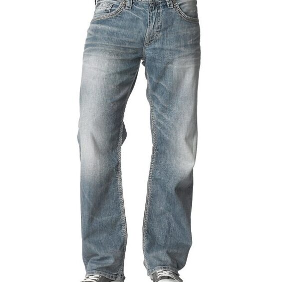 Gordie Flap-Pocket Loose Straight-Leg Jeans