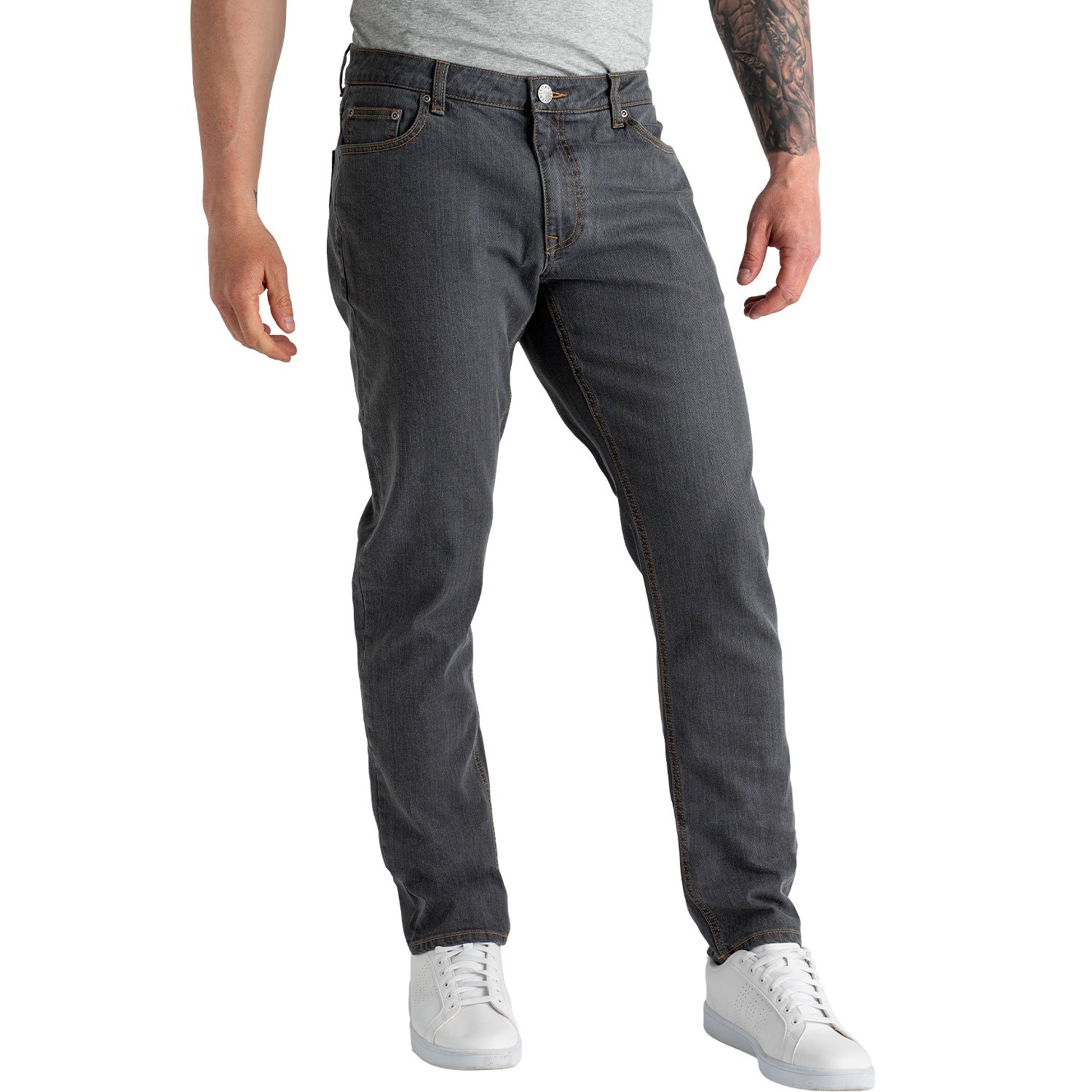 Carman TAPERED FIT Tall Men's Jeans in Grey