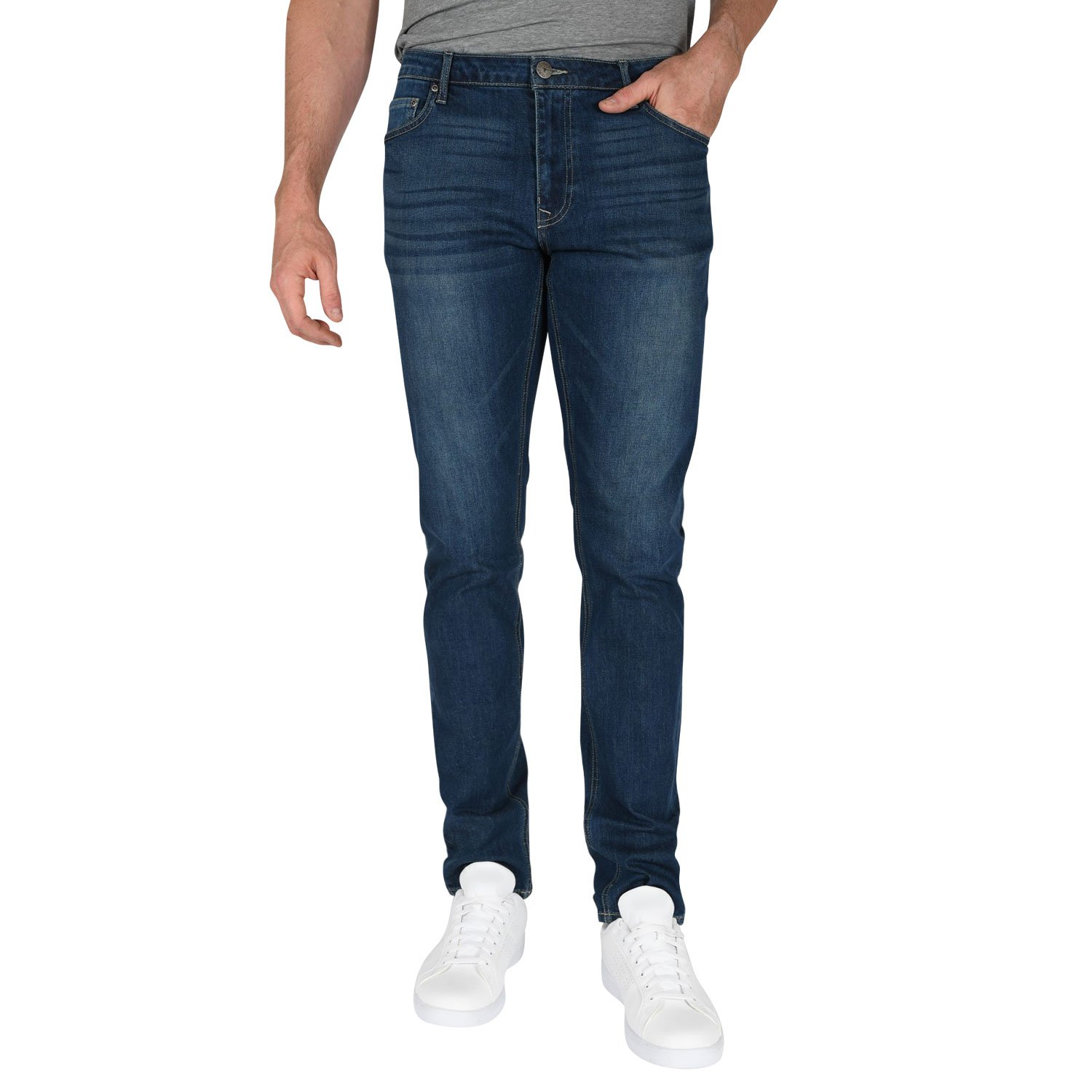 Carman TAPERED FIT Classic Blue Tall Men's Jeans
